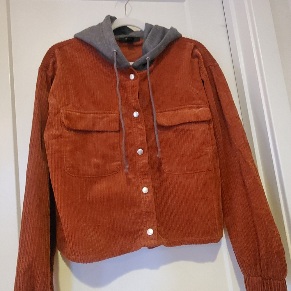Forever 21 Corduroy Rust colored hoodie